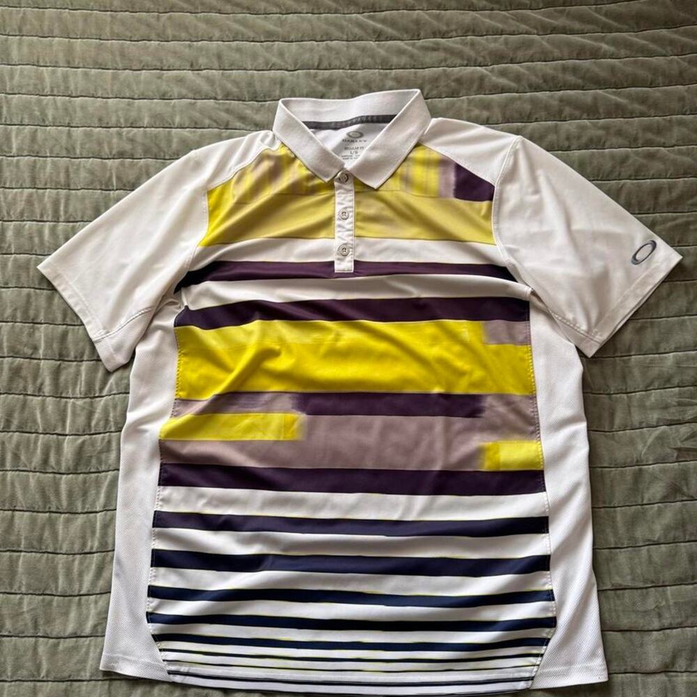 Vintage Oakley Hydrolix short-sleeve performance polo shirt